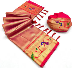 Tissue Silk Rich Maharani Border Saree