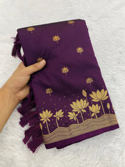 Pichwai Lotus Paithani Saree