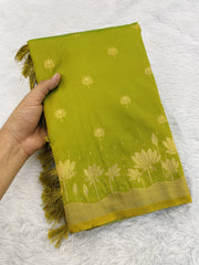 Pichwai Lotus Paithani Saree