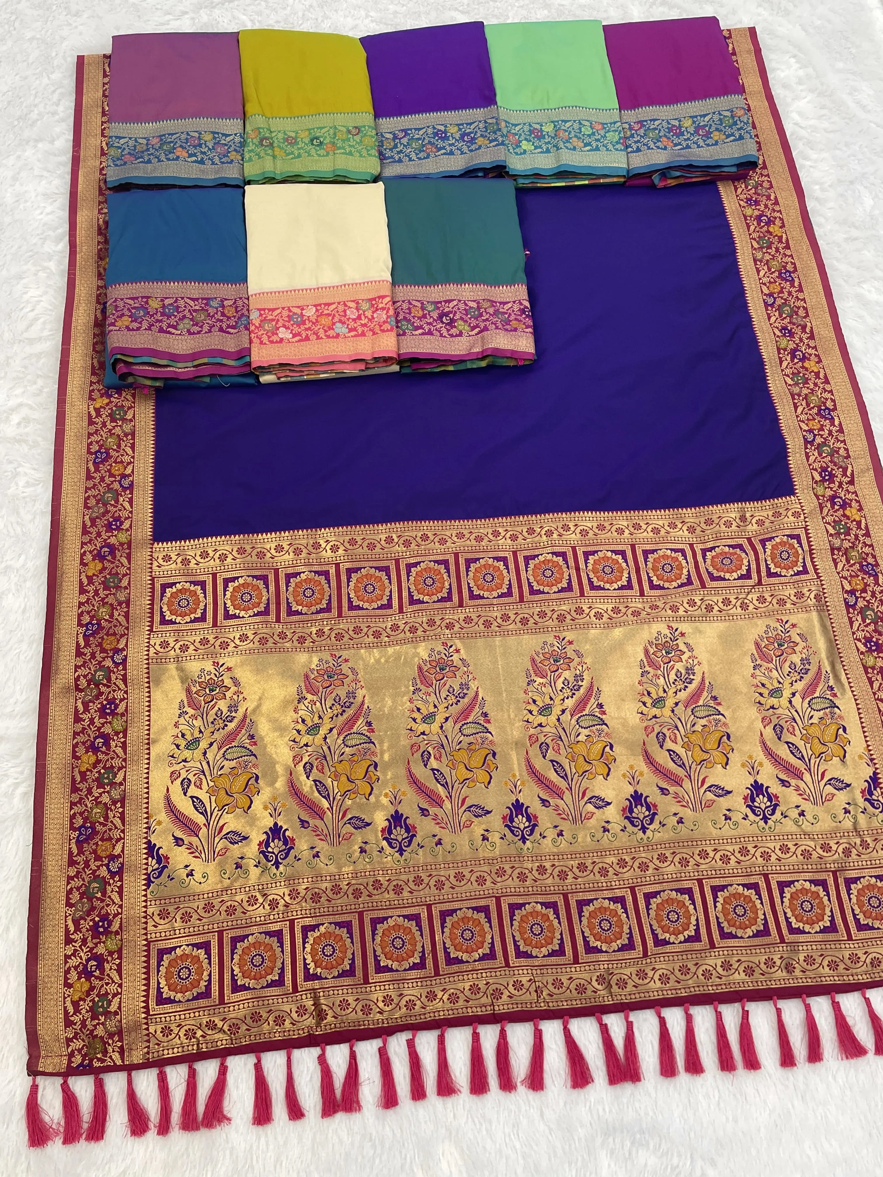 Soft Silk Kadiyal Paithani Saree
