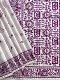 Pure Tussar Silk Baluchar Embroidered Pallu Saree