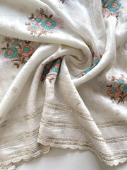 Premium Crush Silk Printed Organza Saree