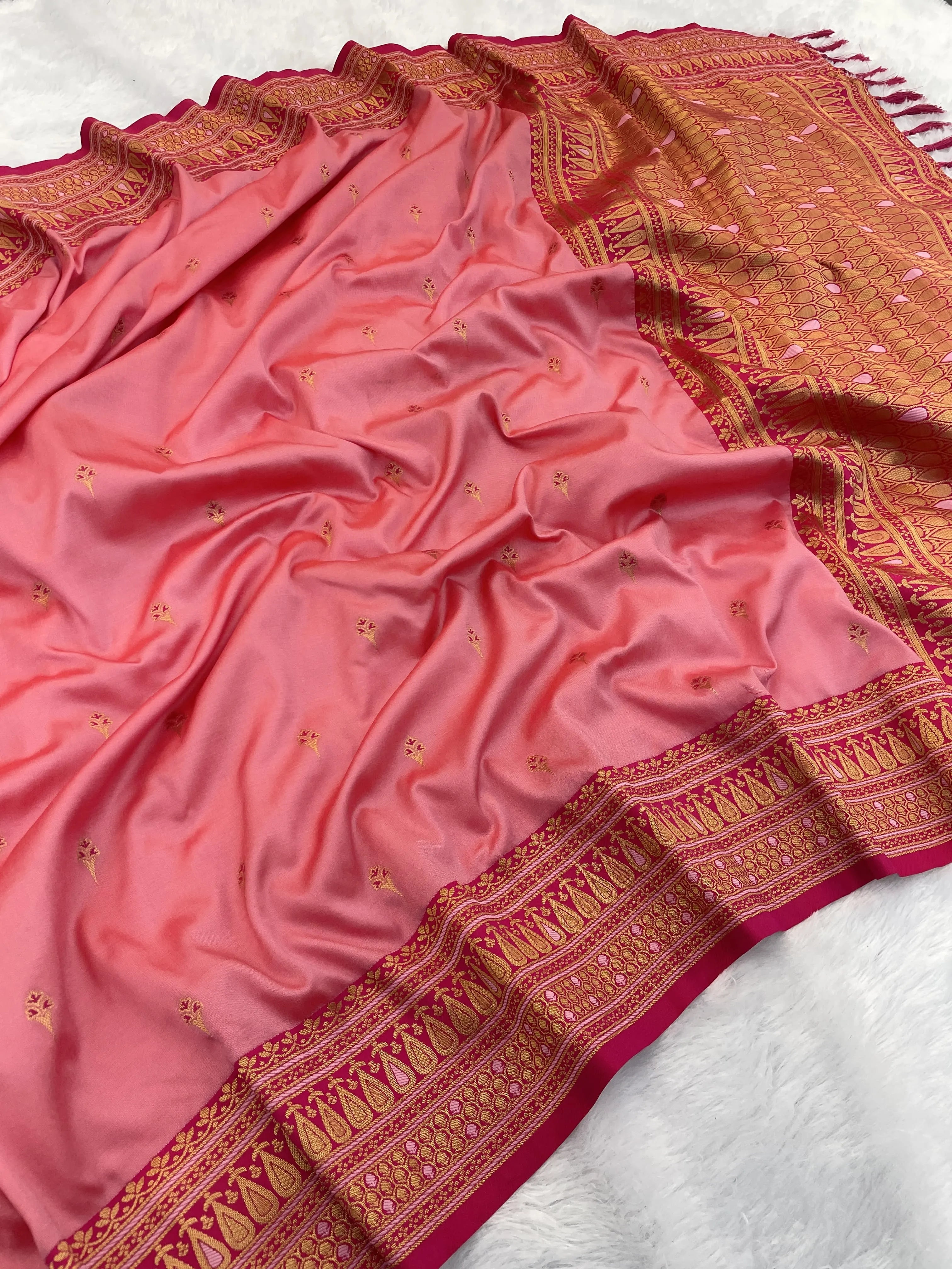 Soft Silk Meenakari Rich Paithani Saree