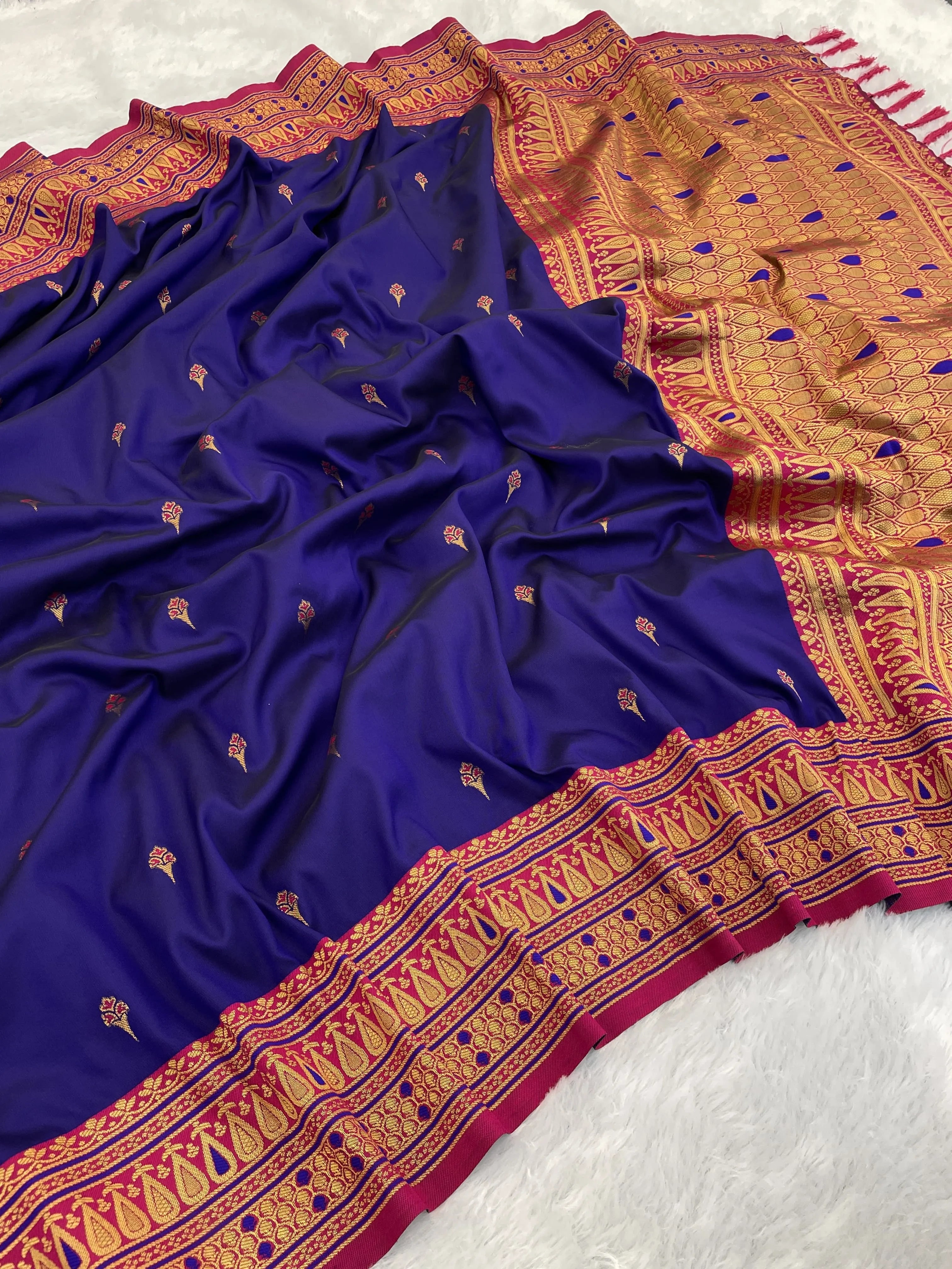 Soft Silk Meenakari Rich Paithani Saree