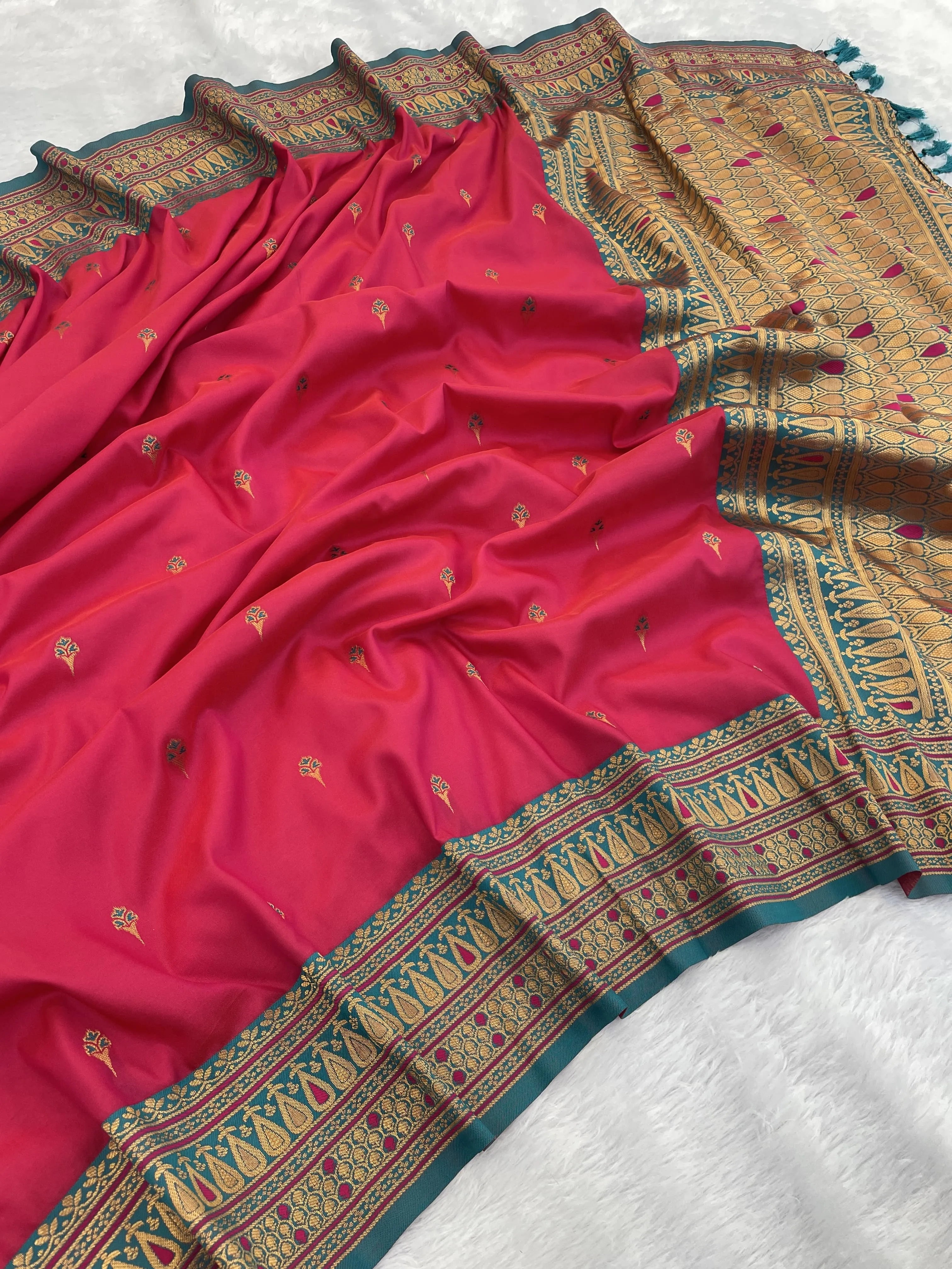 Soft Silk Meenakari Rich Paithani Saree