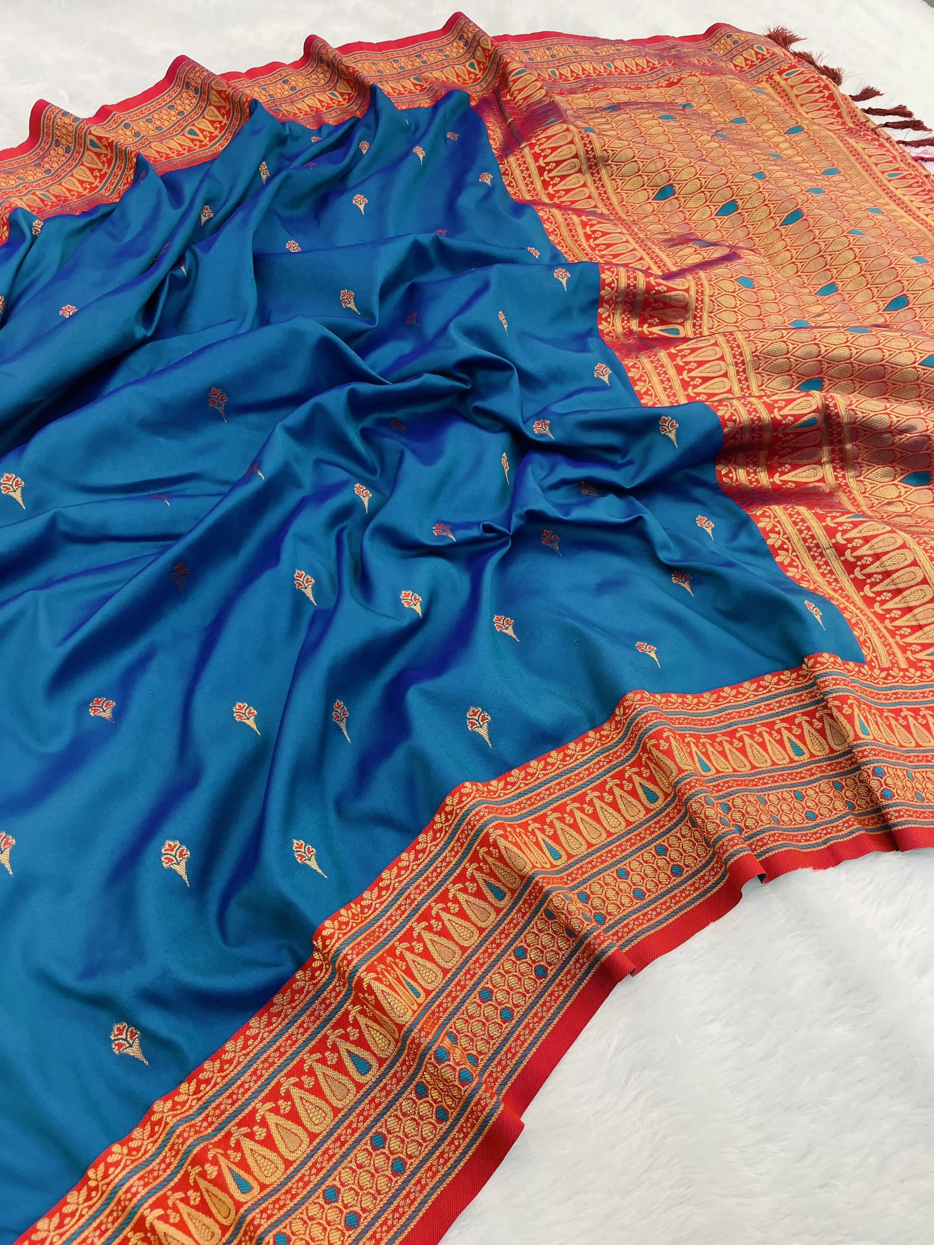 Soft Silk Meenakari Rich Paithani Saree