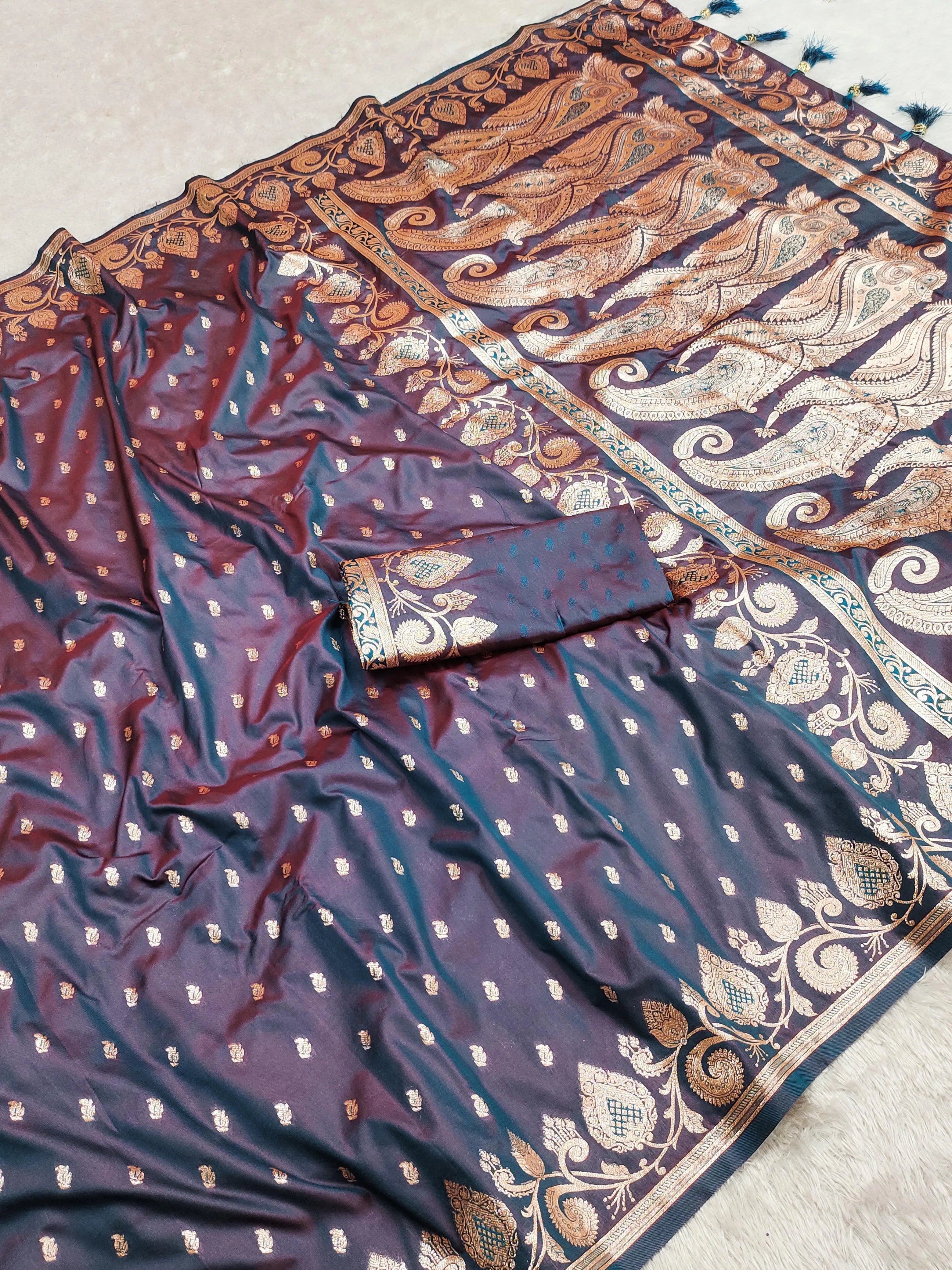 Soft Silk Banarasi Rich Pallu Saree