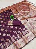 Soft Silk Banarasi Meenakari Saree