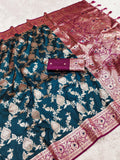 Soft Silk Banarasi Meenakari Saree