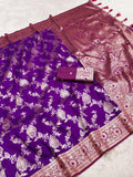 Soft Silk Banarasi Meenakari Saree