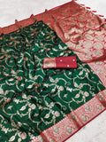 Soft Silk Banarasi Meenakari Zari Weaving Saree