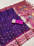 Soft Silk Banarasi Meenakari Rich Pallu Saree