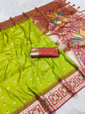 Soft Silk Banarasi Meenakari Rich Pallu Saree