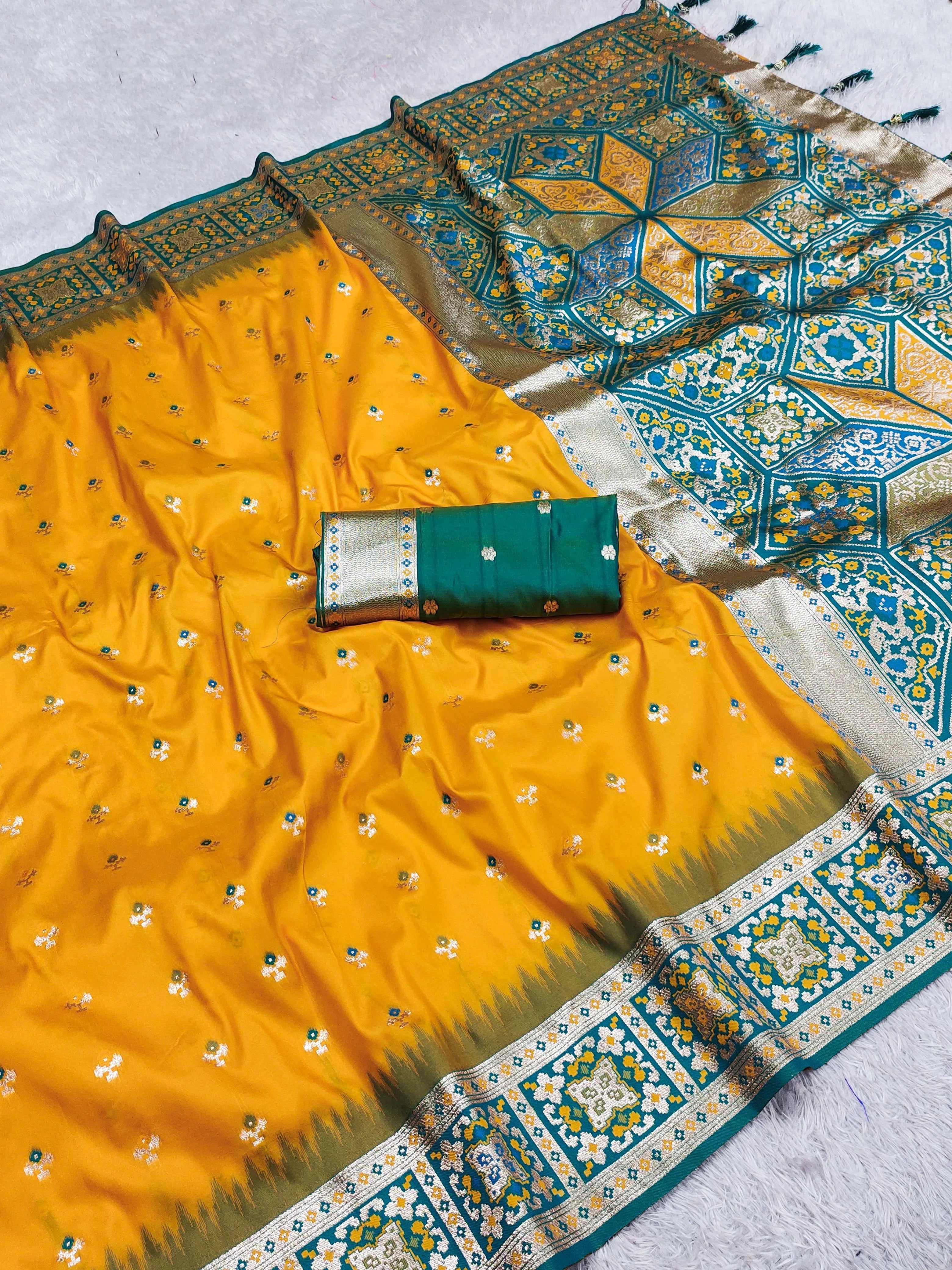 Soft Silk Banarasi Meenakari Rich Pallu Saree