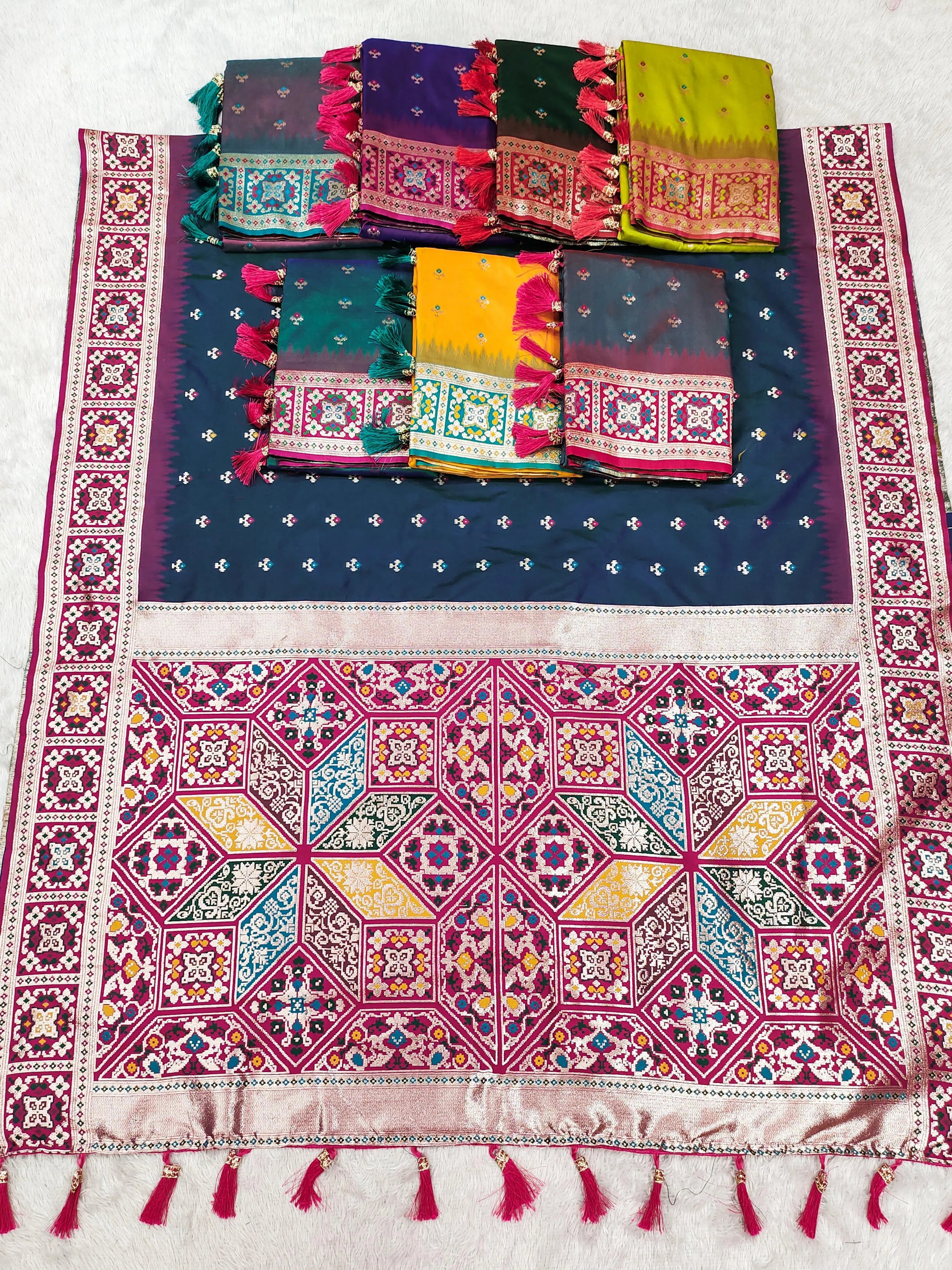 Soft Silk Banarasi Meenakari Rich Pallu Saree