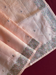 Designer Tussar Embroidered Saree
