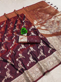 Soft Silk Banarasi Original Meenakari Saree