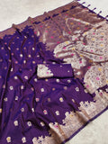 Soft Silk Banarasi Zari Weaving Saree
