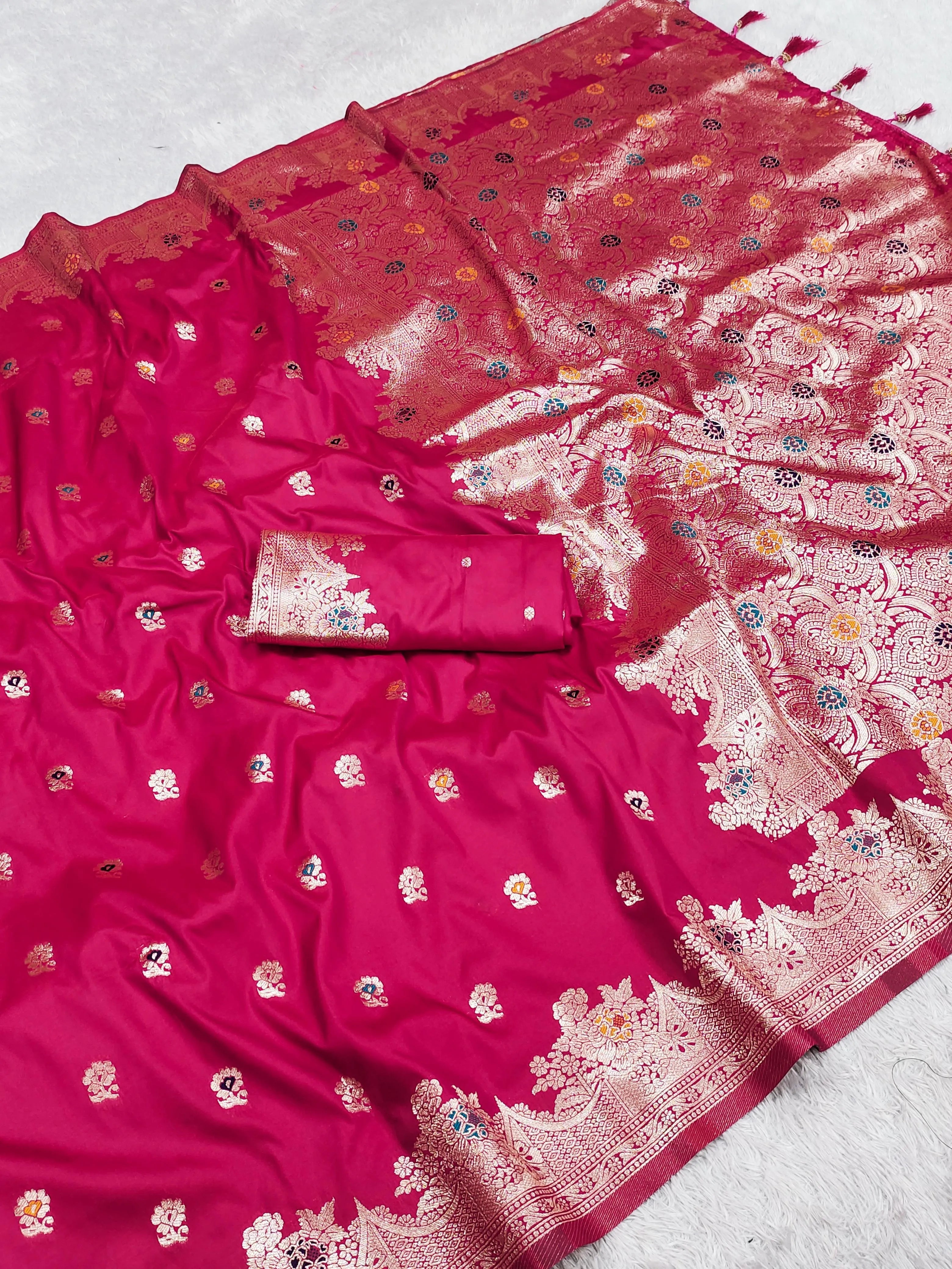 Soft Silk Banarasi Zari Weaving Saree