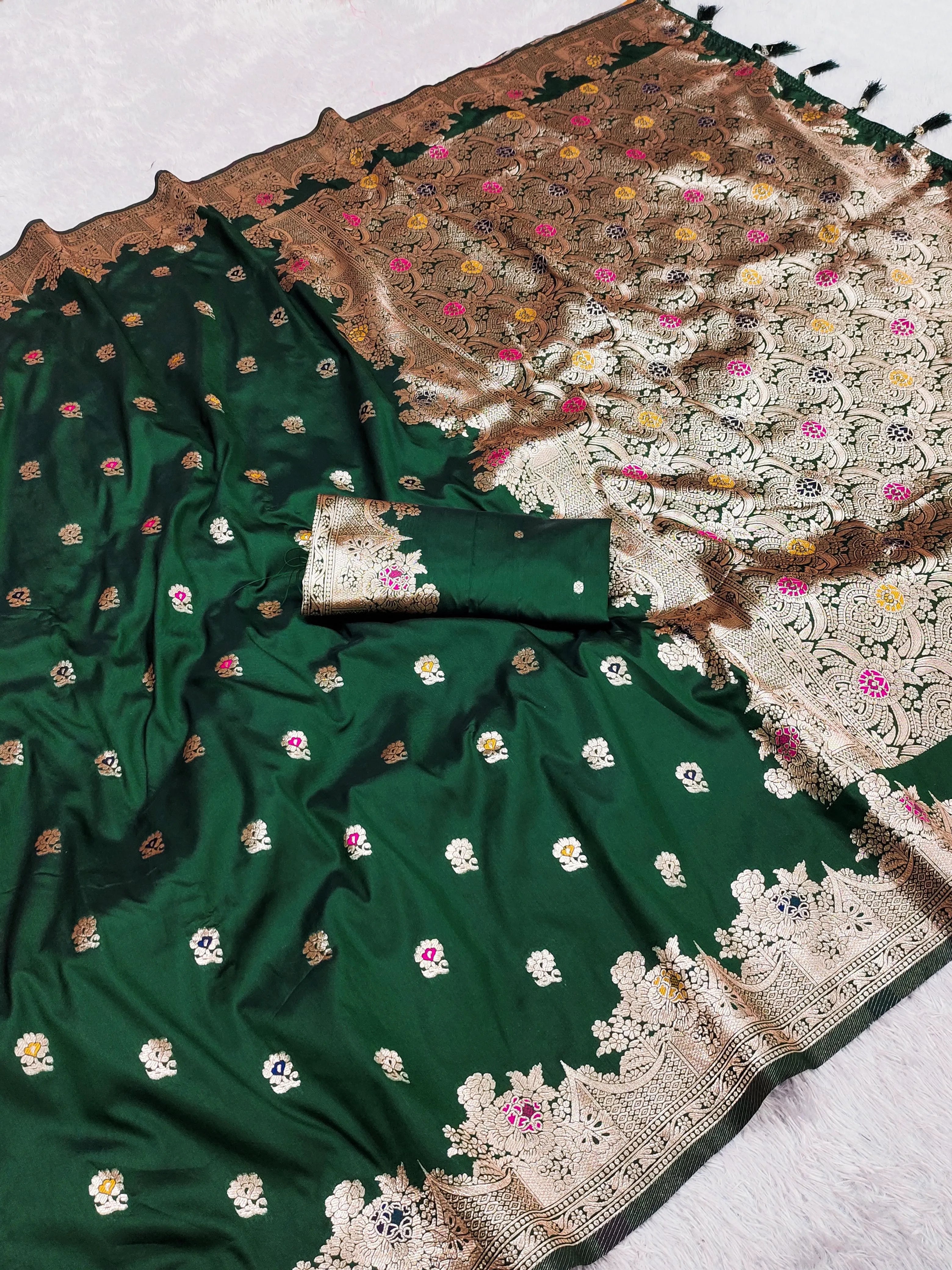 Soft Silk Banarasi Zari Weaving Saree