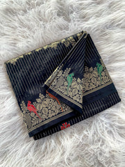 Banarasi Mushro Satin Silk Zari Banarasi Weaving Saree