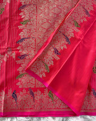 Banarasi Mushro Satin Silk Zari Banarasi Weaving Saree