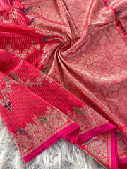 Banarasi Mushro Satin Silk Zari Banarasi Weaving Saree