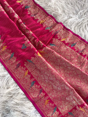 Banarasi Mushro Satin Silk Zari Banarasi Weaving Saree