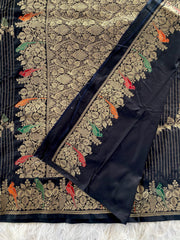 Banarasi Mushro Satin Silk Zari Banarasi Weaving Saree