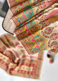 Moonga Silk Kashmiri Placement Printing Pashmina Saree
