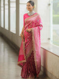 Neeta Ambani Inspired Banarasi Katan SIlk Lace Saree