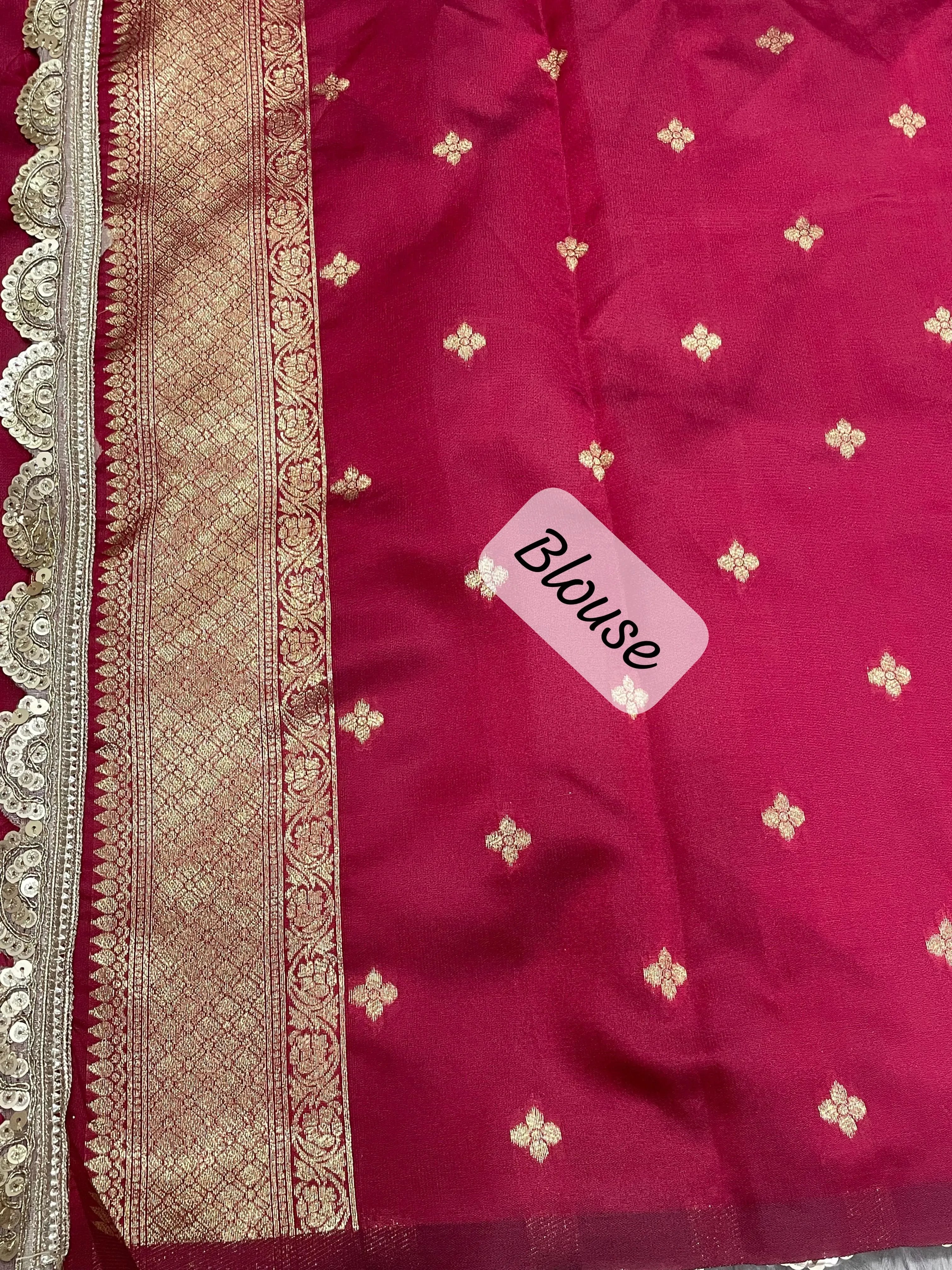 Neeta Ambani Inspired Banarasi Katan SIlk Lace Saree