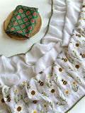 Space Silk Honeybee Embroidery Work Saree