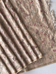 Tussar Silk Designer Embroidery Saree