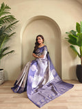 Premium Weaving Silk Digital Printed & Weaving Saree (Product Code: AS-925)