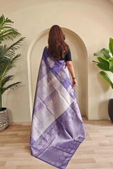 Soft Silk Digital Printed & Weaving Saree