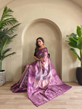 Premium Weaving Silk Digital Printed & Weaving Saree (Product Code: AS-925)