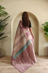 Soft Silk Digital Printed & Weaving Saree
