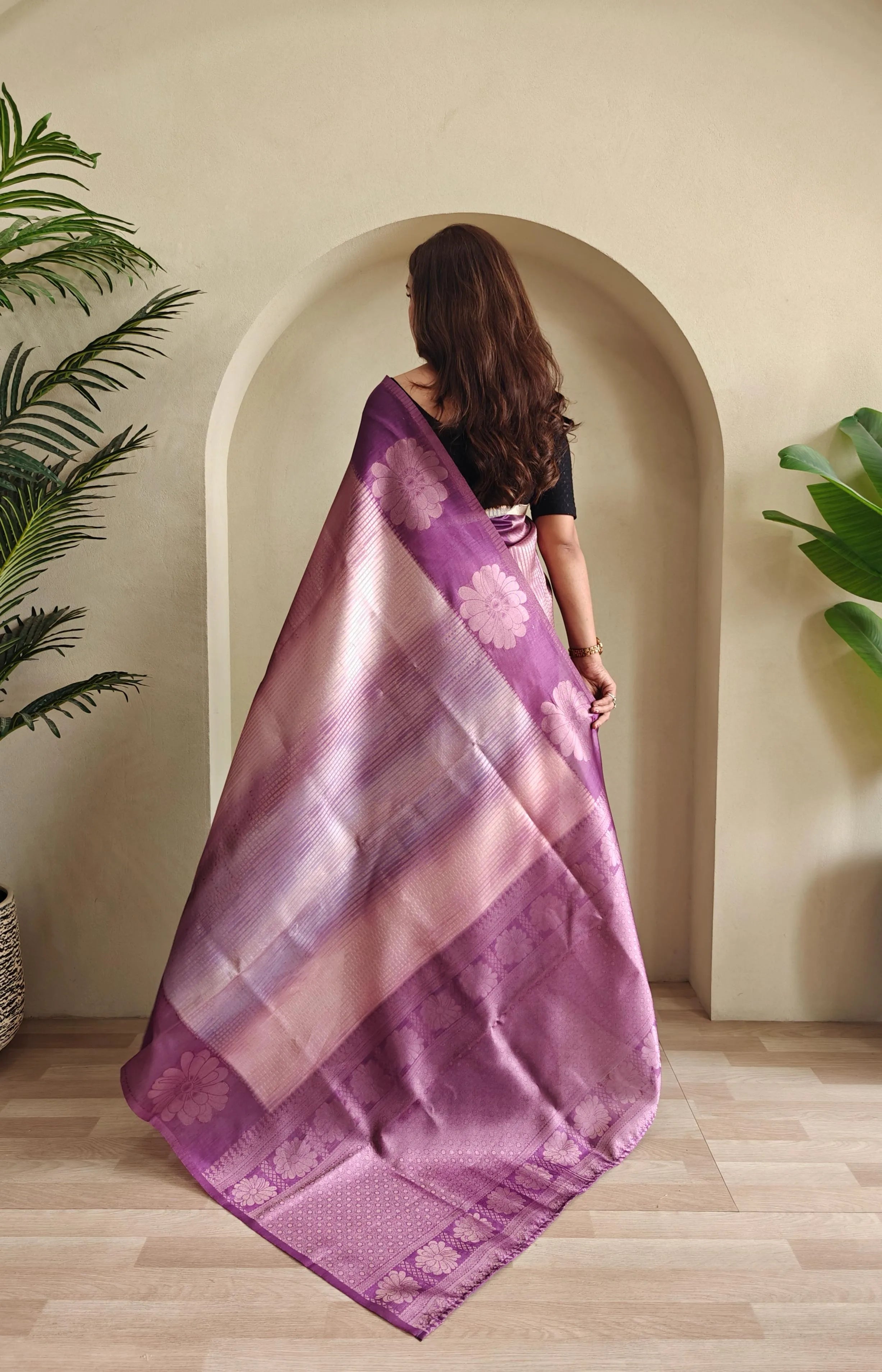 Premium Weaving Silk Digital Printed & Weaving Saree (Product Code: AS-925)