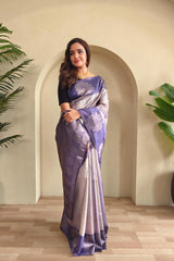 Soft Silk Digital Printed & Weaving Saree