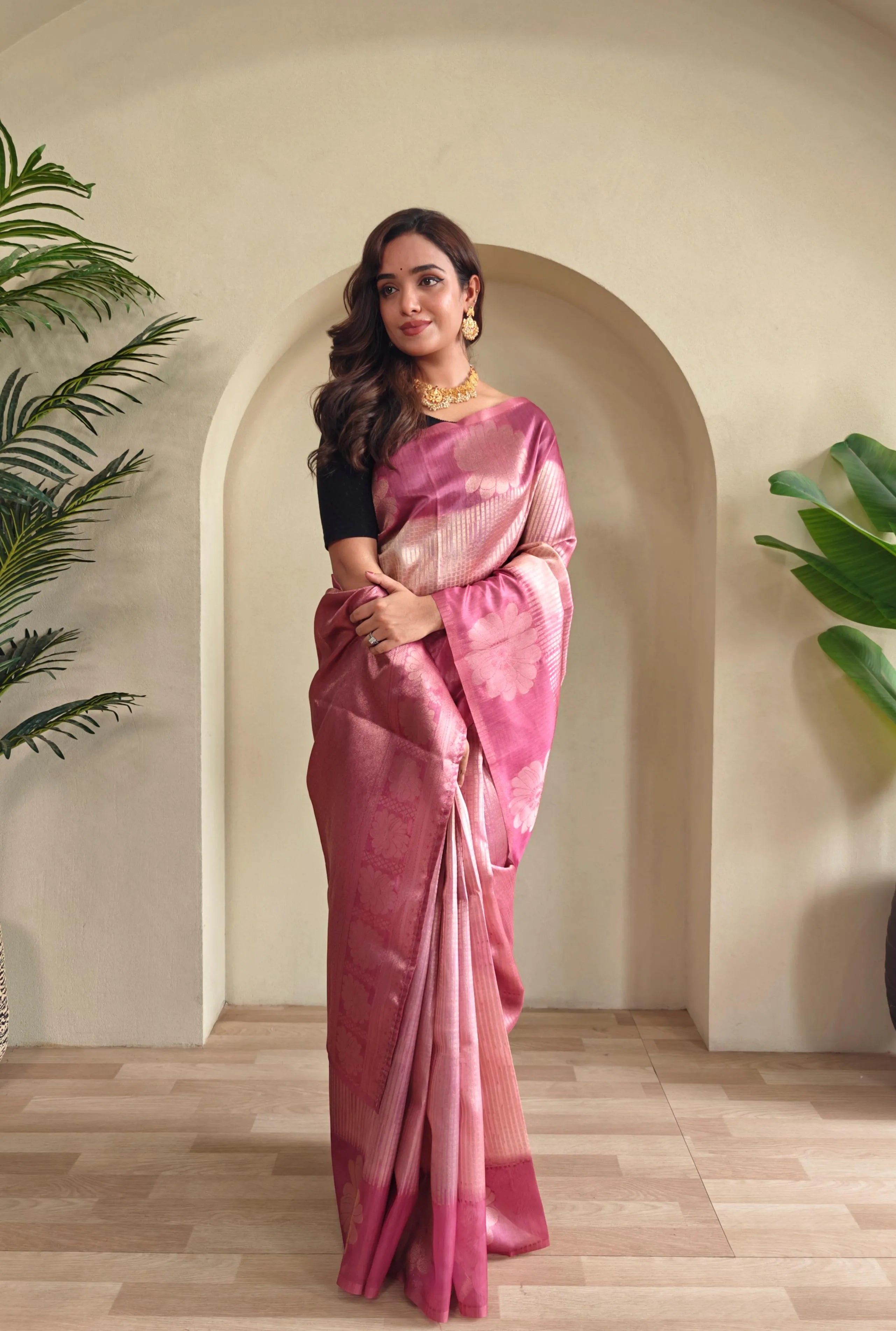 Premium Weaving Silk Digital Printed & Weaving Saree (Product Code: AS-925)