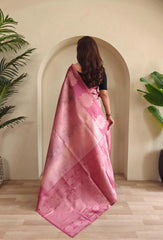 Soft Silk Digital Printed & Weaving Saree
