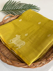 Heritage Art Edit – Pichwai Pattern Tissue Silk Saree