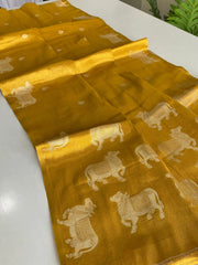 Heritage Art Edit – Pichwai Pattern Tissue Silk Saree