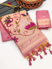 Soft Muga Cotton Classic Paithani Saree
