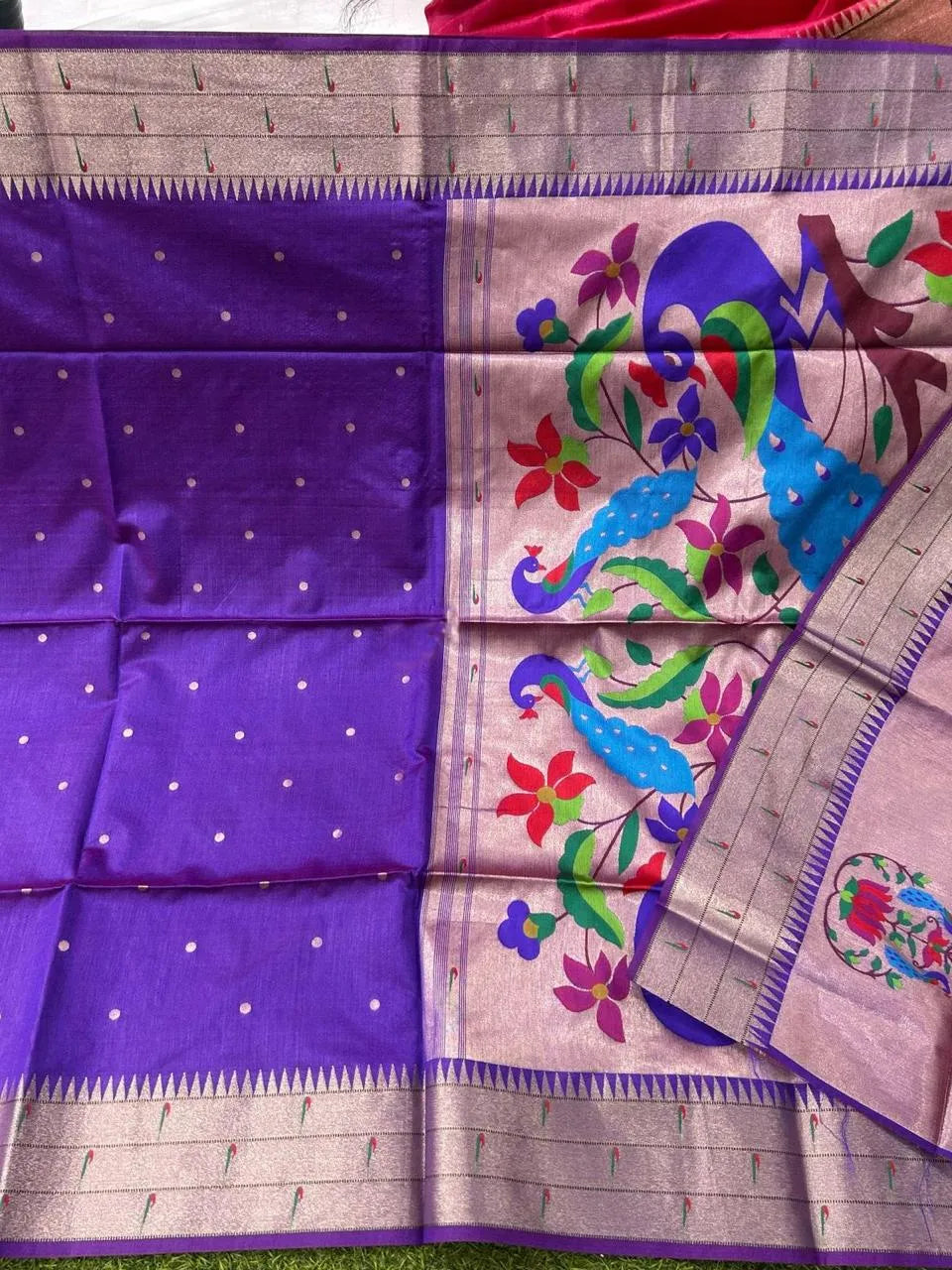 Soft Tussar Silk Paithani Saree