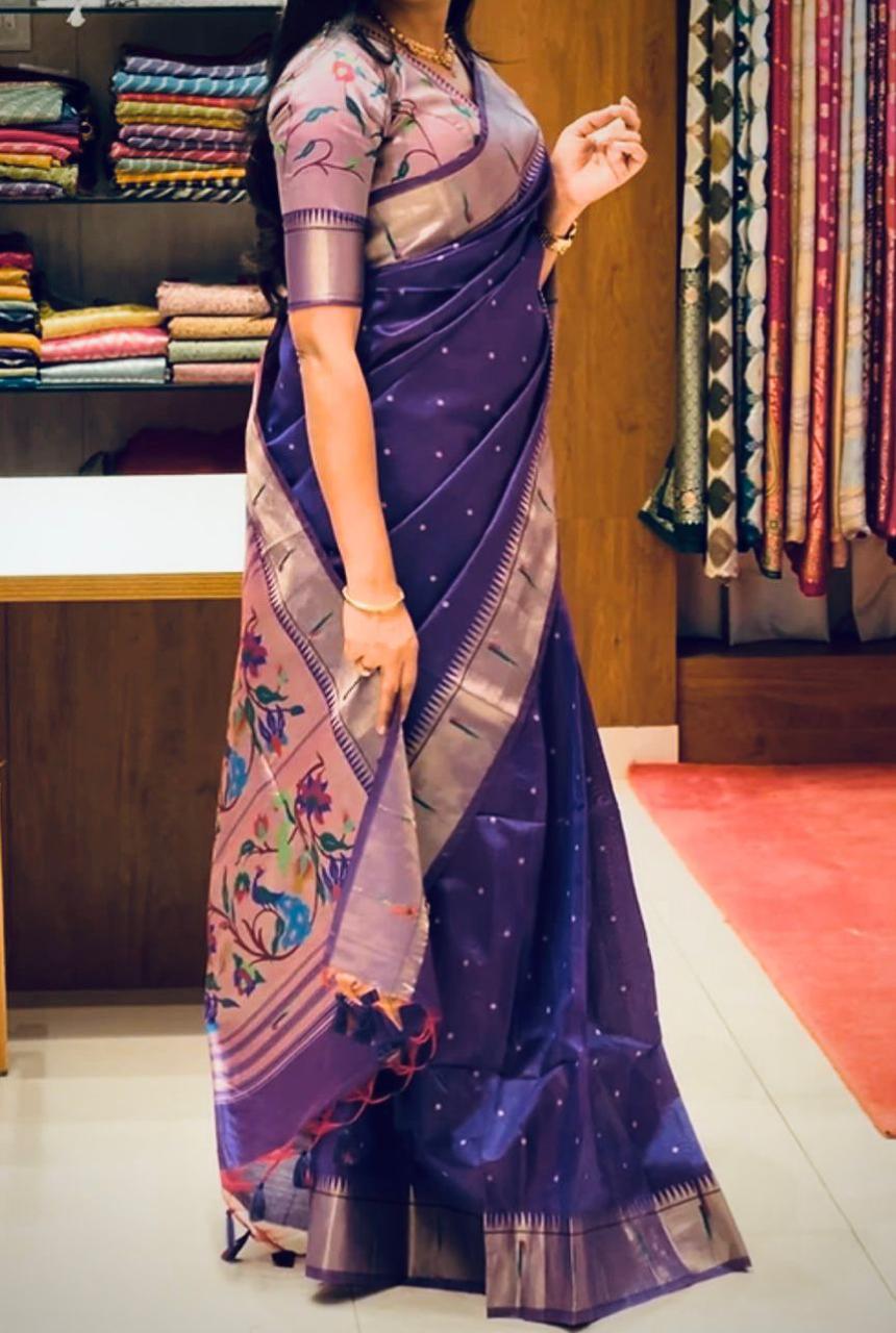 Soft Khadi Raw Silk Rich Paithani Saree