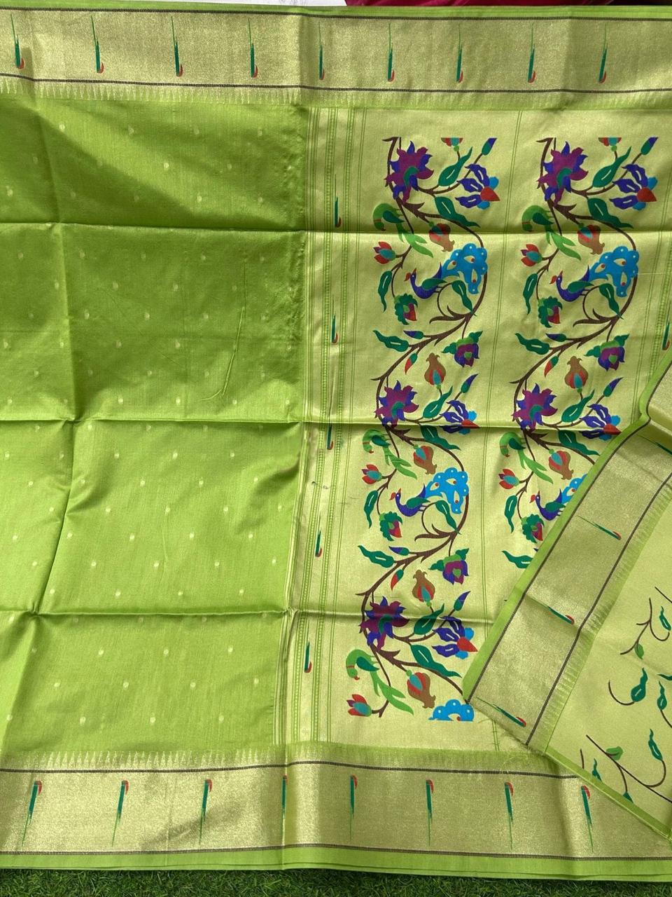 Soft Khadi Raw Silk Rich Paithani Saree