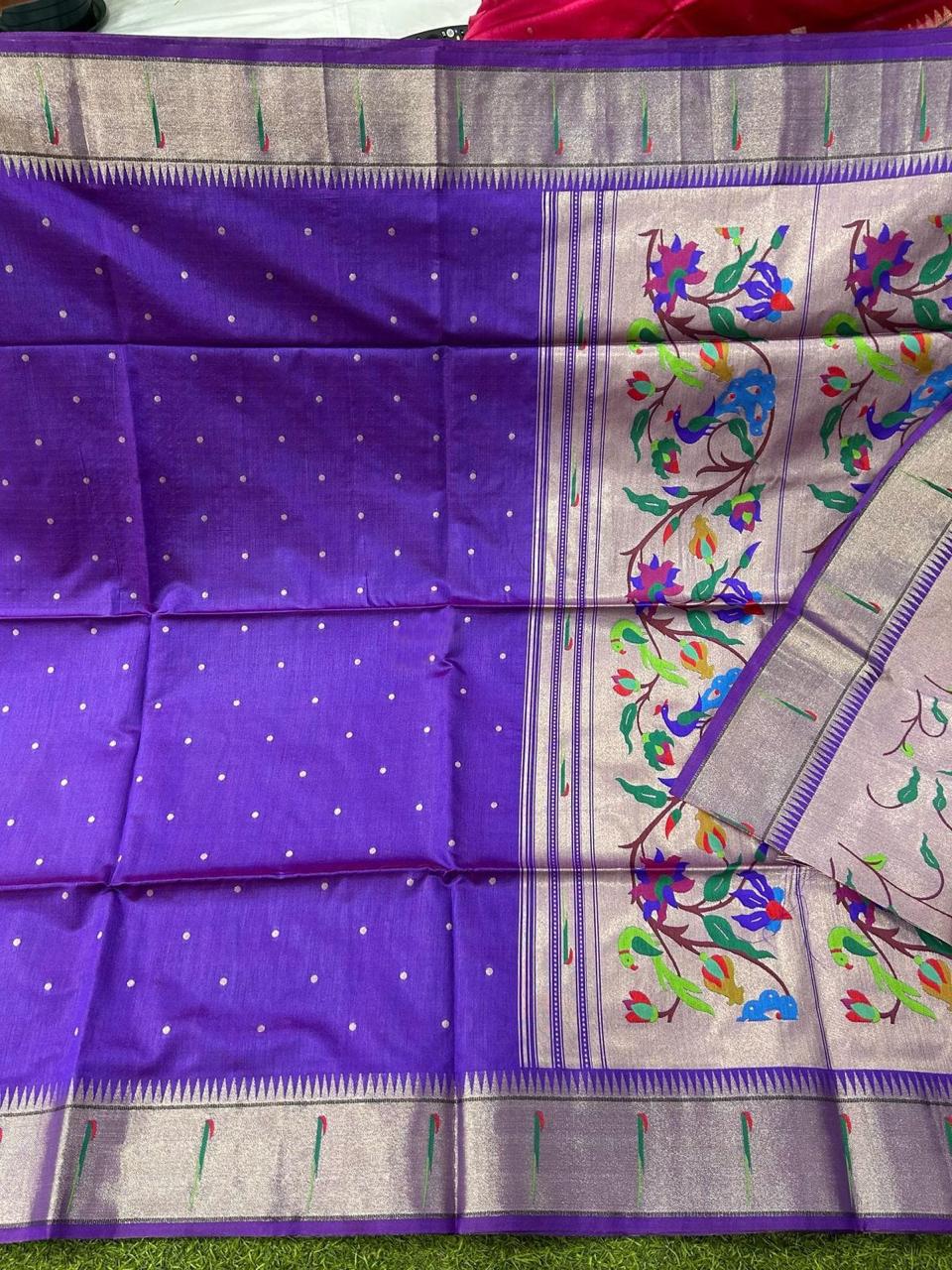 Soft Khadi Raw Silk Rich Paithani Saree