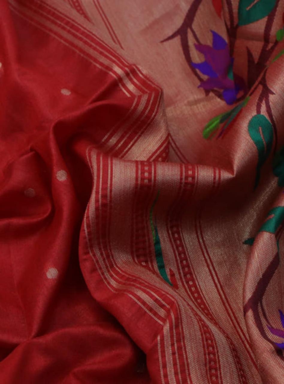 Soft Khadi Raw Silk Rich Paithani Saree